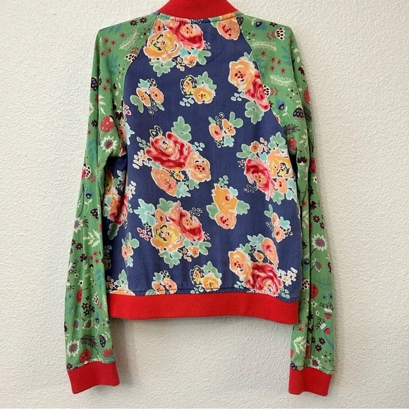 Matilda Jane Cabin Night Bomber Jacket Mixed Print Size 10 - Picture 3 of 4